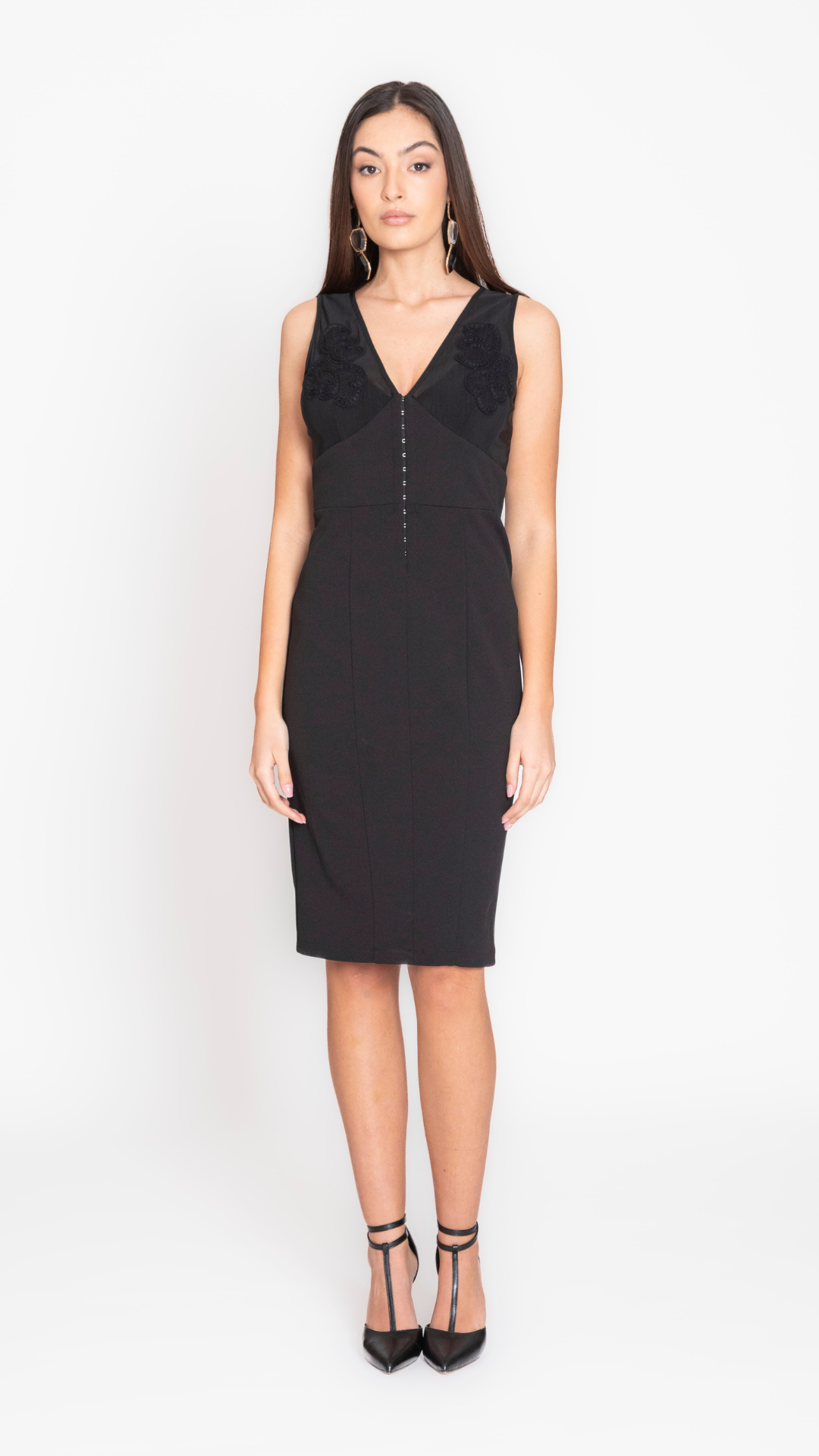 STATURA - ABITO MIDI EFFETTO CORSETTERIA