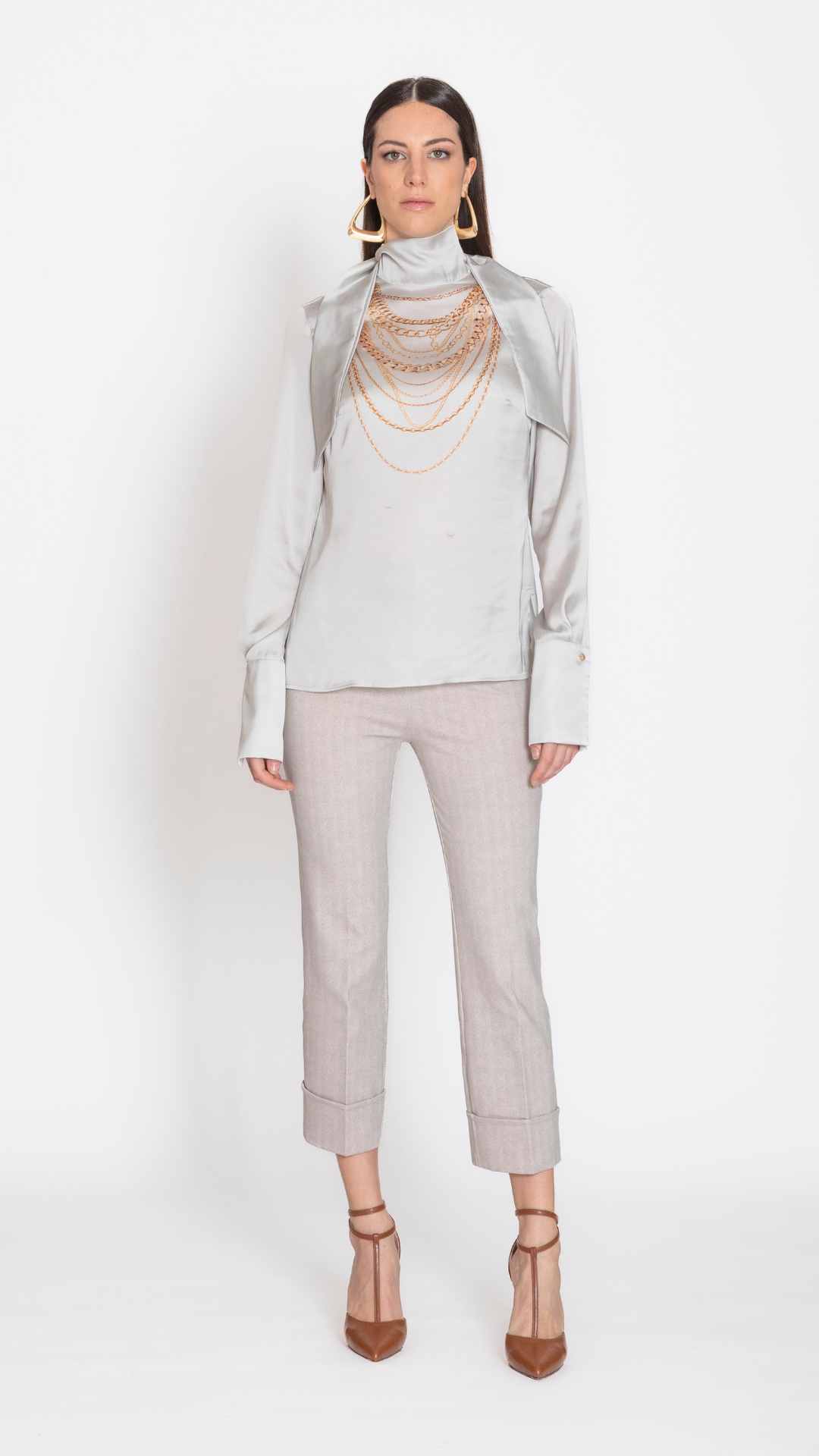 STESURA - CASACCA CON STAMPA COLLANA