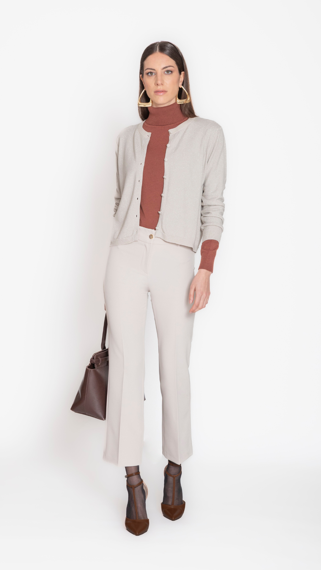 TUBO - PANTALONE TROMBETTA CON BOTTONI