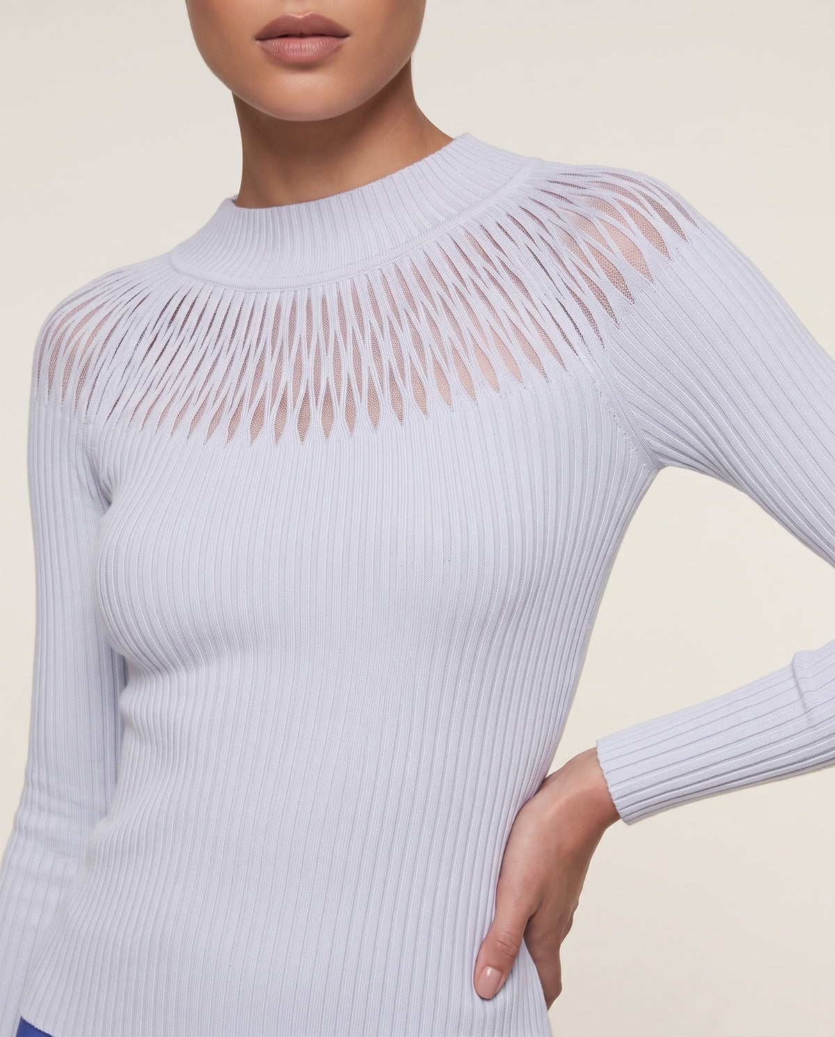 MUSINO - MAGLIA LUPETTO RETE DECOLTE