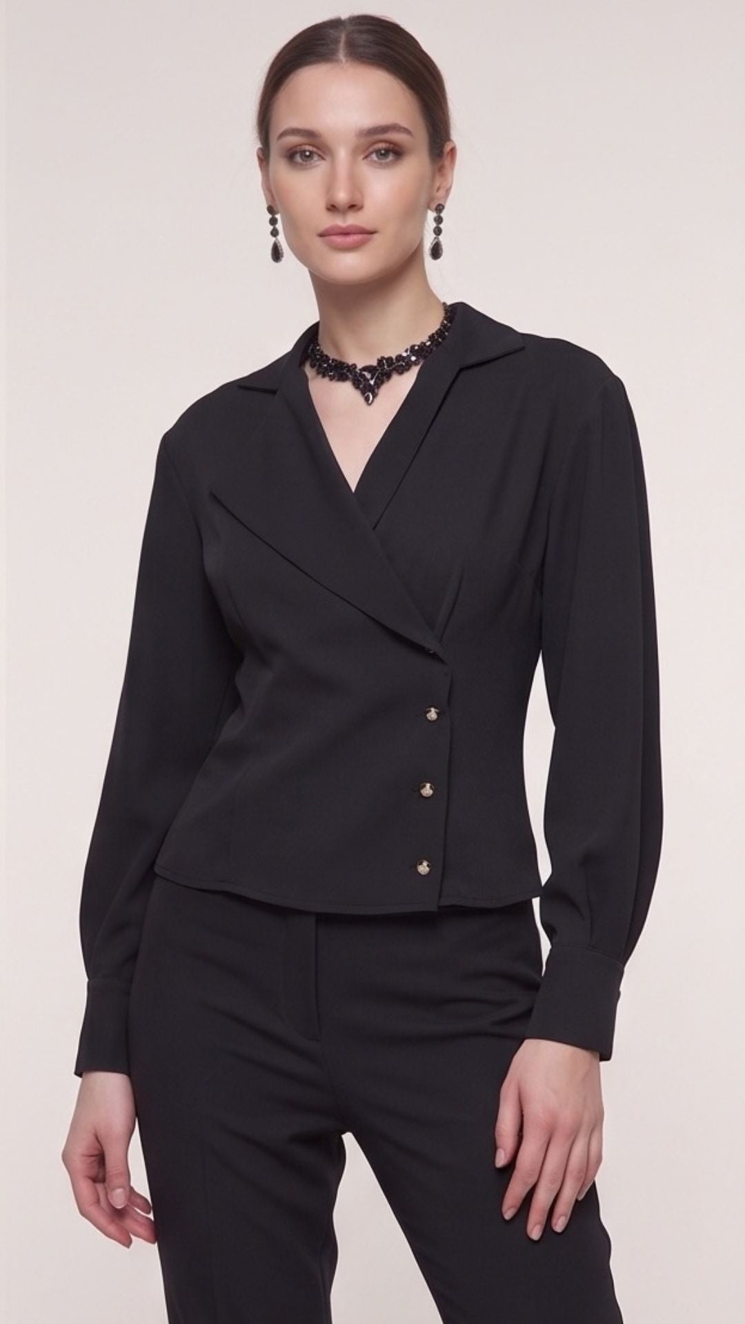 MIRAGGIO - CAMICIA CON ABBOTTONATURA LATERALE