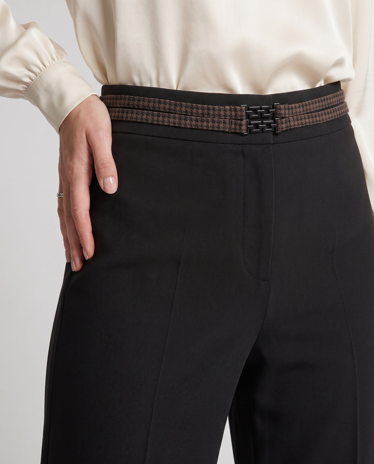 PATINA - PANTALONE ZAMPA DOPPIA CINTINA