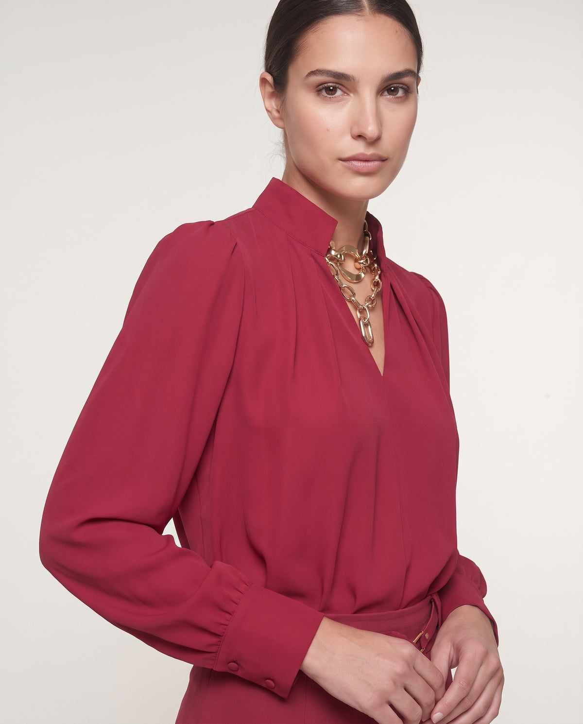 MANDALA - BLUSA COLLO COREANA