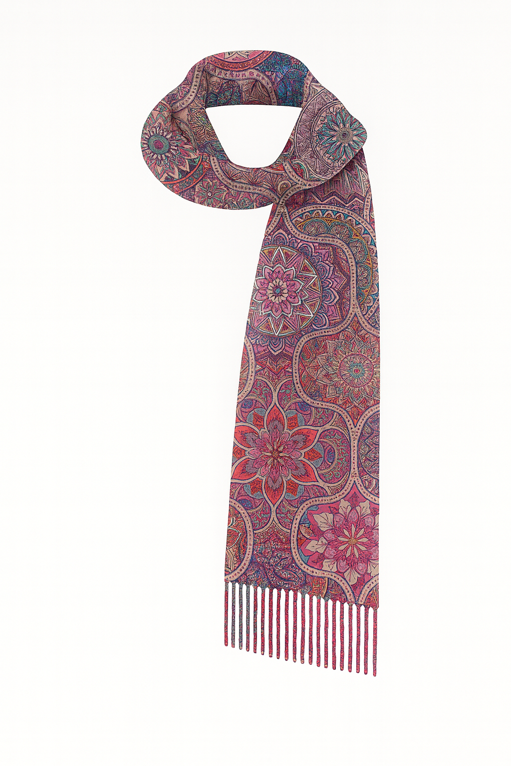 ASCALA - SCIARPA STAMPA MATTONELLA