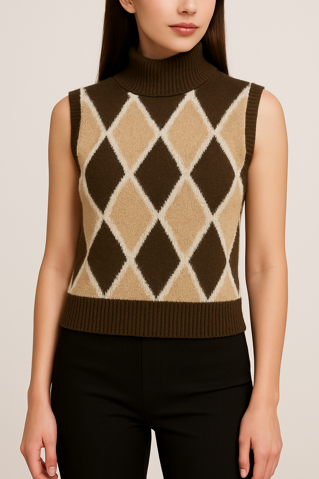 MOSEO - GILET ROMBI LANA