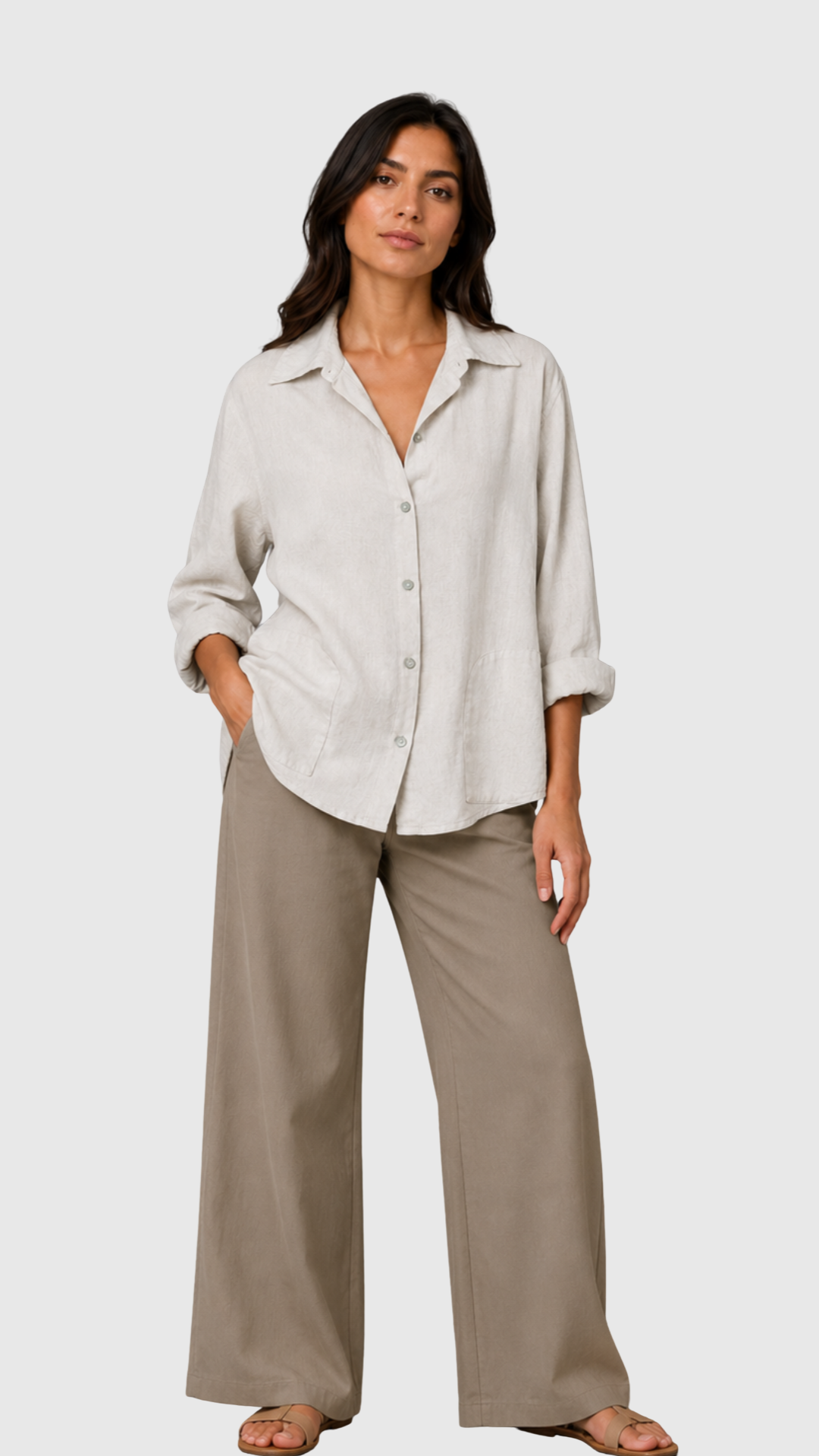 LODE - CAMICIA OVER LINO