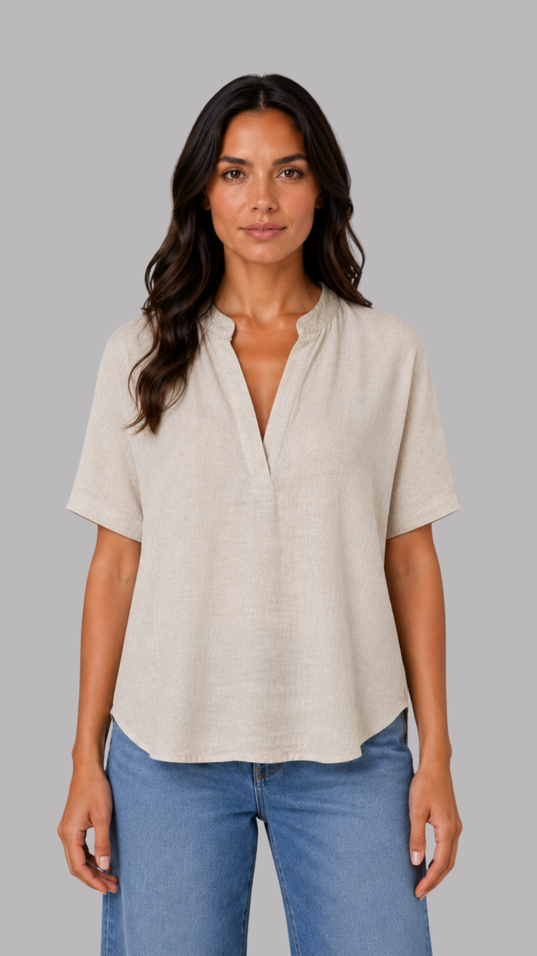 LIRA - BLUSA SCATOLETTA SC V LINO