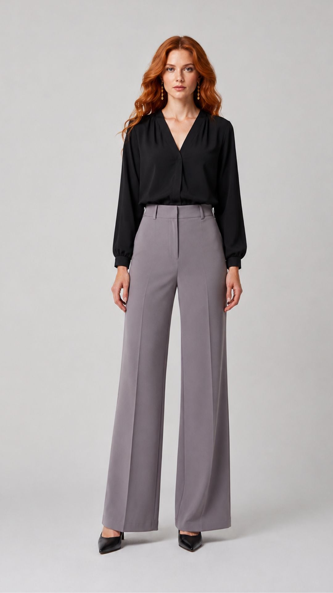 CAOS - PANTALONE INTARSIO RASO