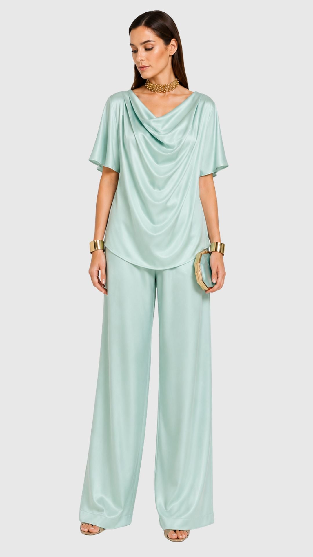 CARPI - COMPLETO BLUSA CON DOPPIO COPRINODO