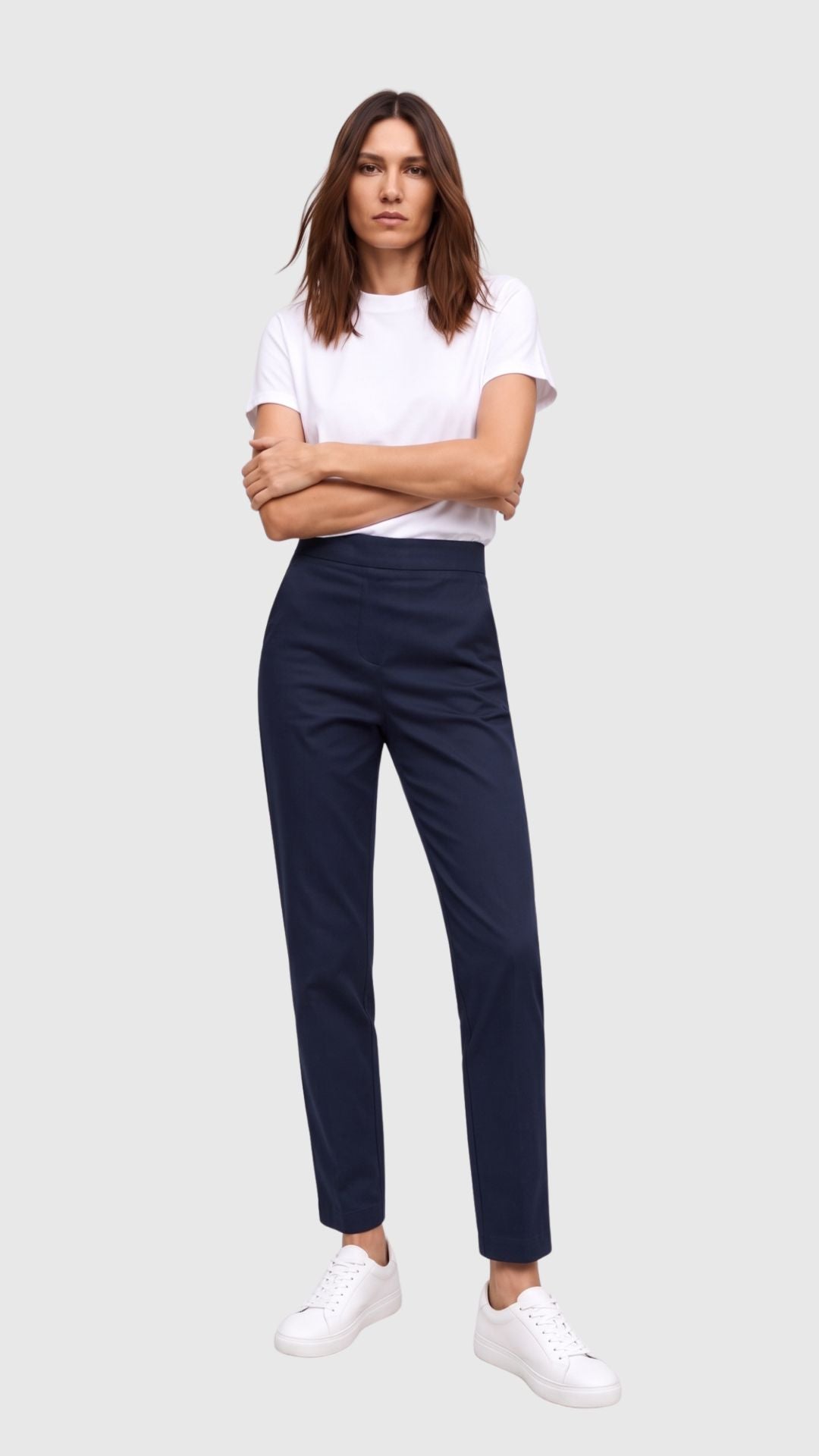 26APEPATO - PANTALONE CON RISVOLTO ALTO