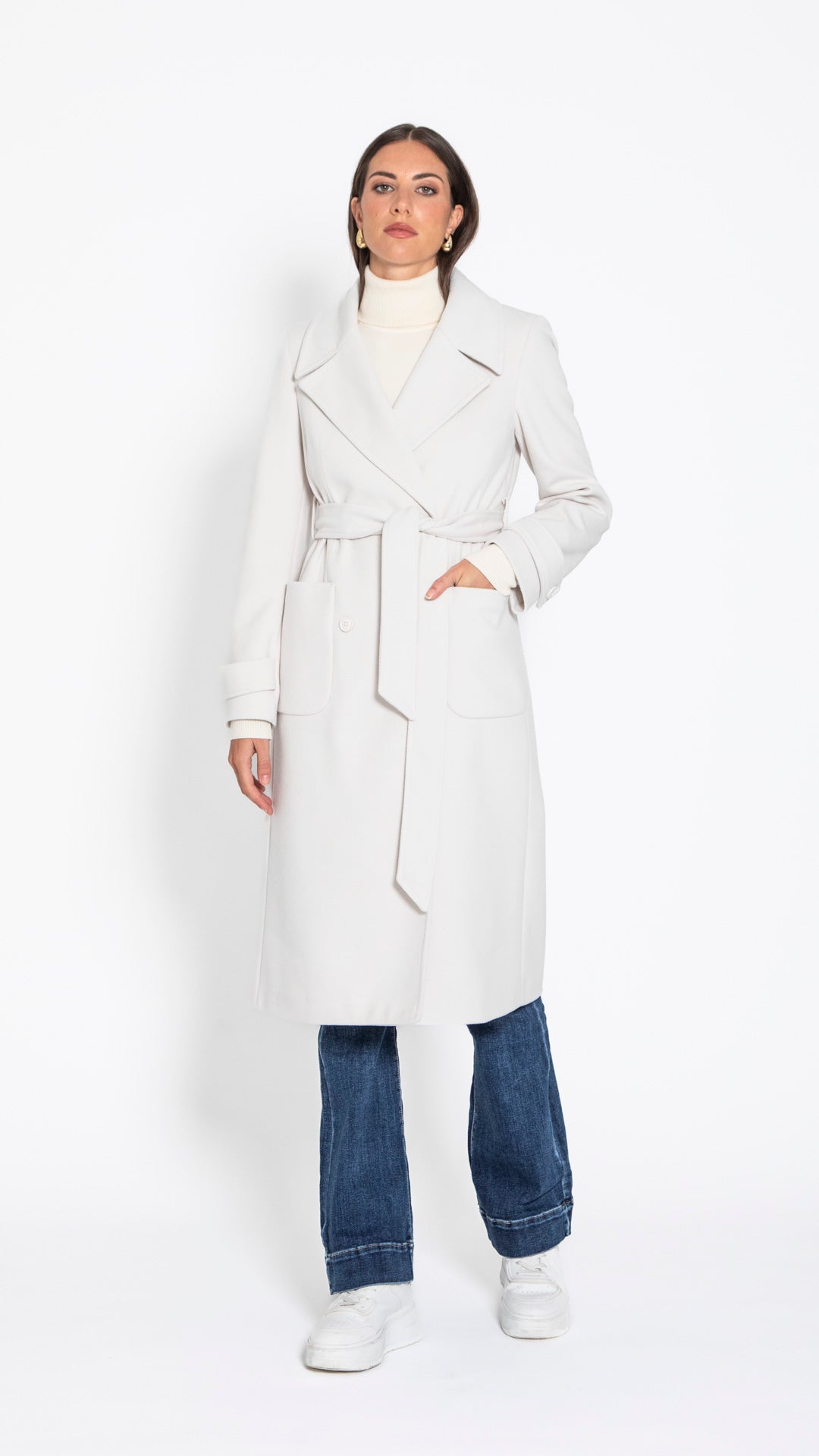 CORINZIO - CAPPOTTO LUNGO TASCHE A TOPPA