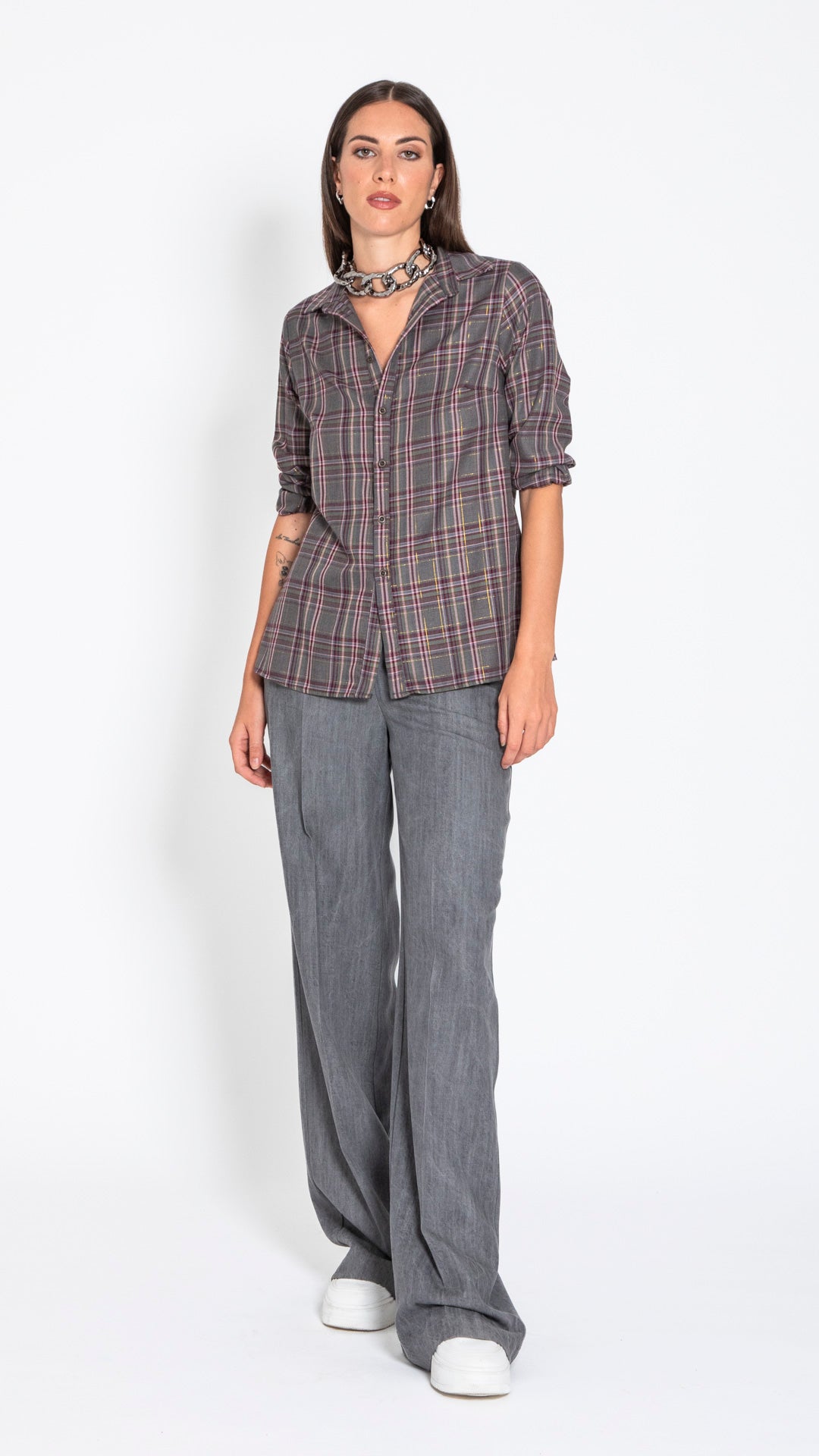 CIOTOLA - CAMICIA CON POLSO DI MAGLIA