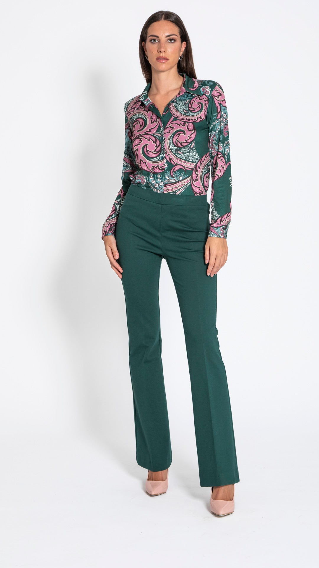 PASTIERA - PANTALONE ZAMPA CON CARRE