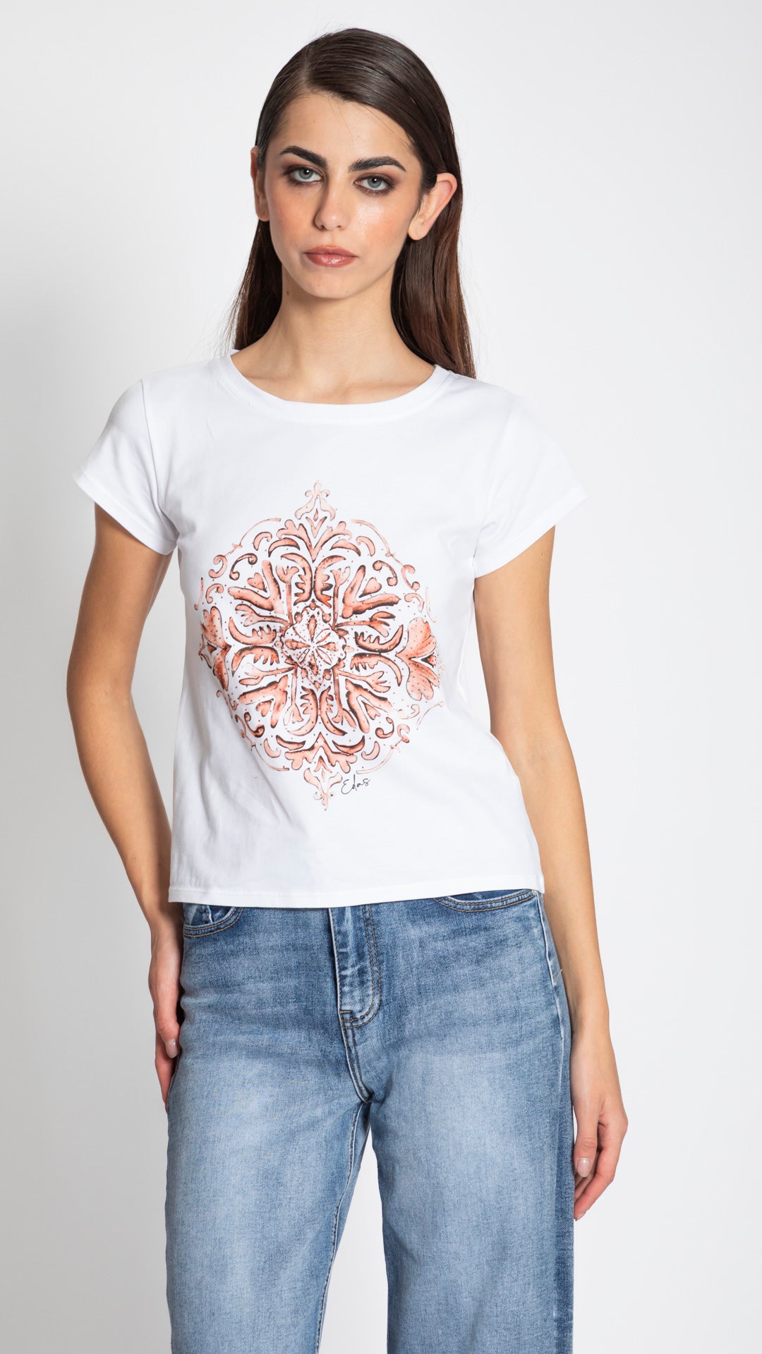 SAMBA - T-SHIRT STAMPA MAIOLICA