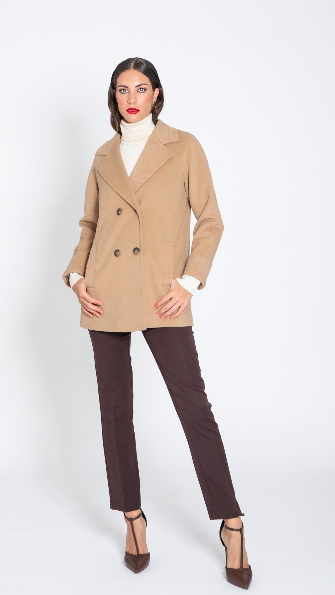CASOMAI - CAPPOTTO CORTO TASCA FILETTONE