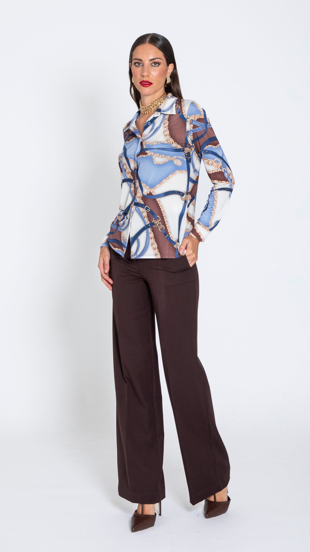 CANGURO - CAMICIA JERSEY STAMPATO