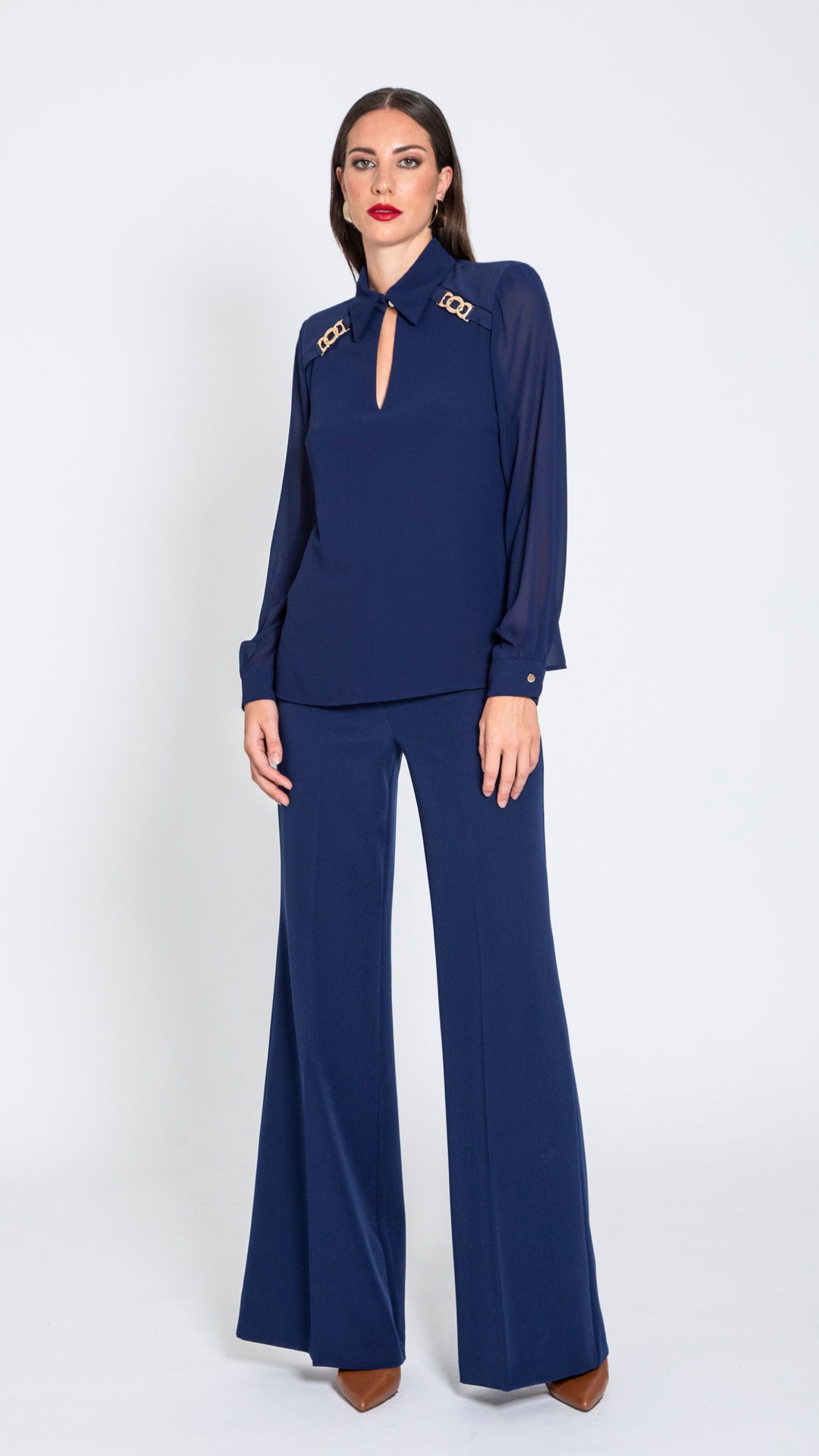 TRAFFICO - CAMICIA CON FIBBIE ORO