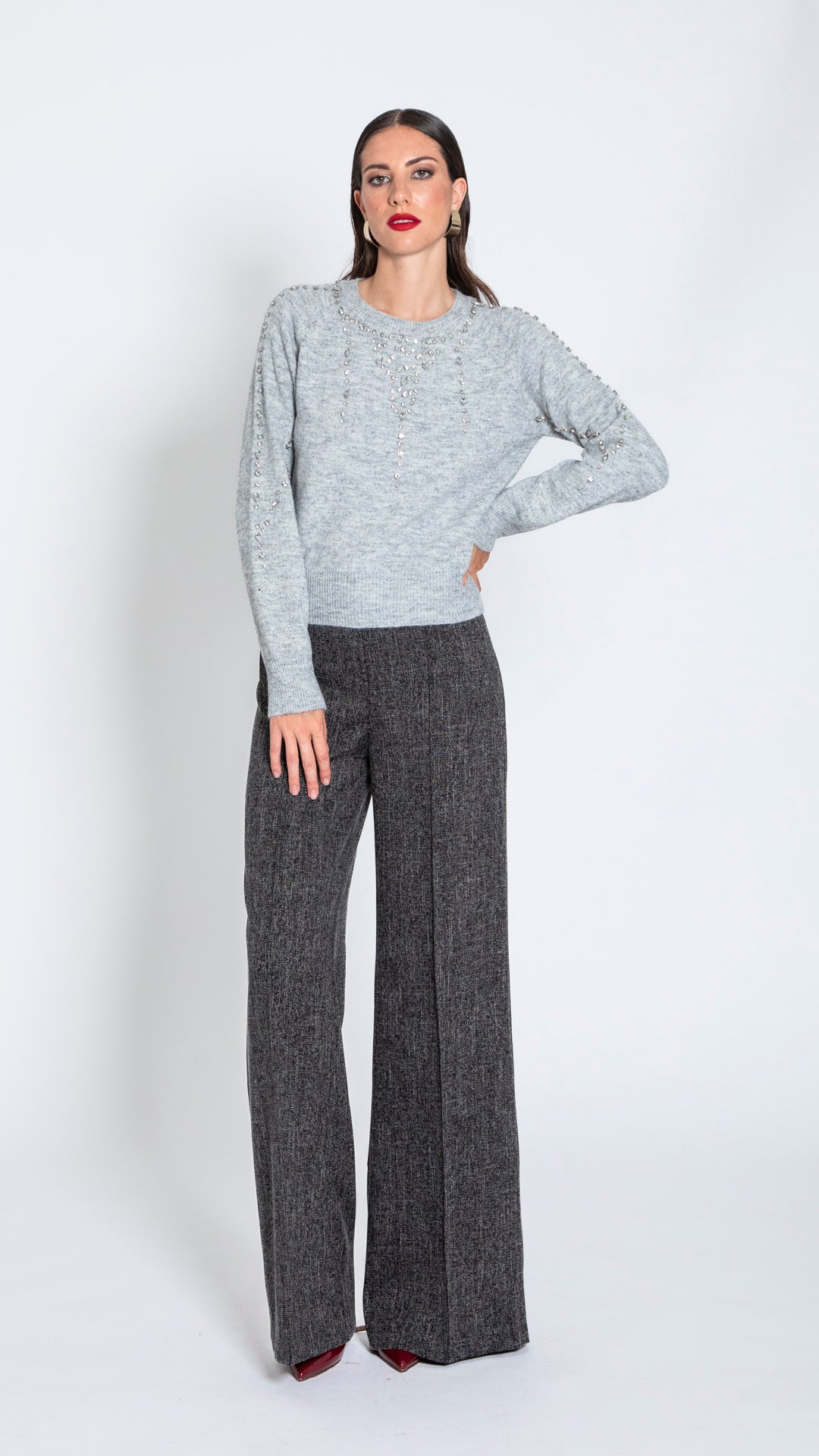 MASSA - MAGLIA GIROCOLLO CON STRASS