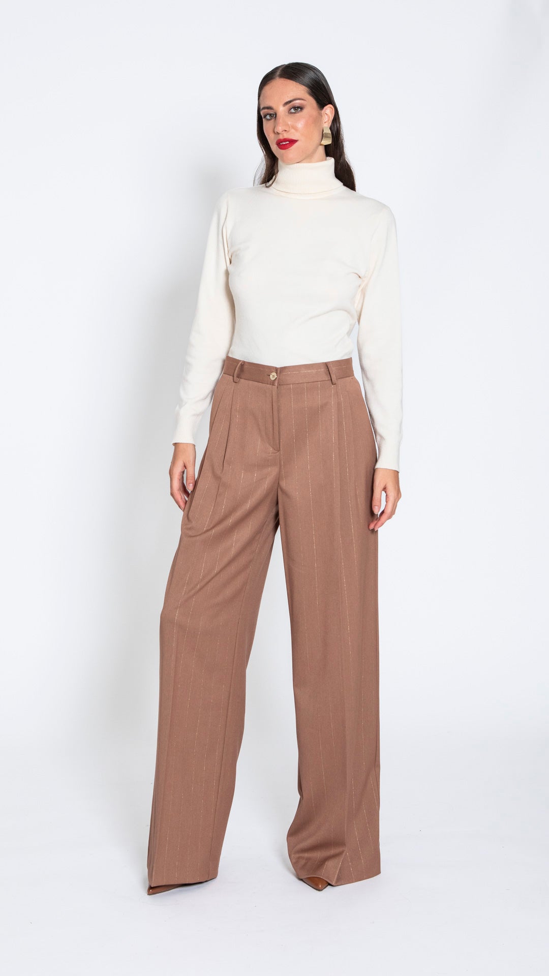 GAVETTA - PANTALONE LARGO CON PENCE