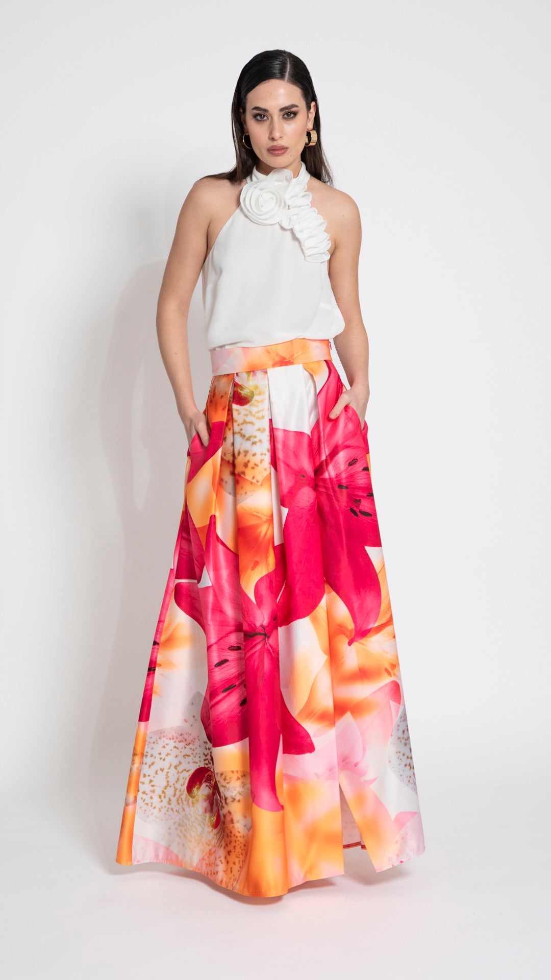 SETACCIO - GONNA STAMPATA CON SPACCO