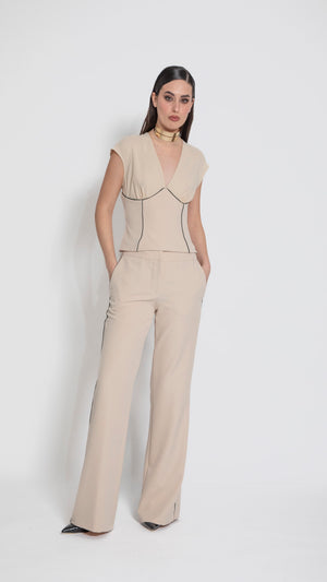 TIGA - CASACCA CON PIPING