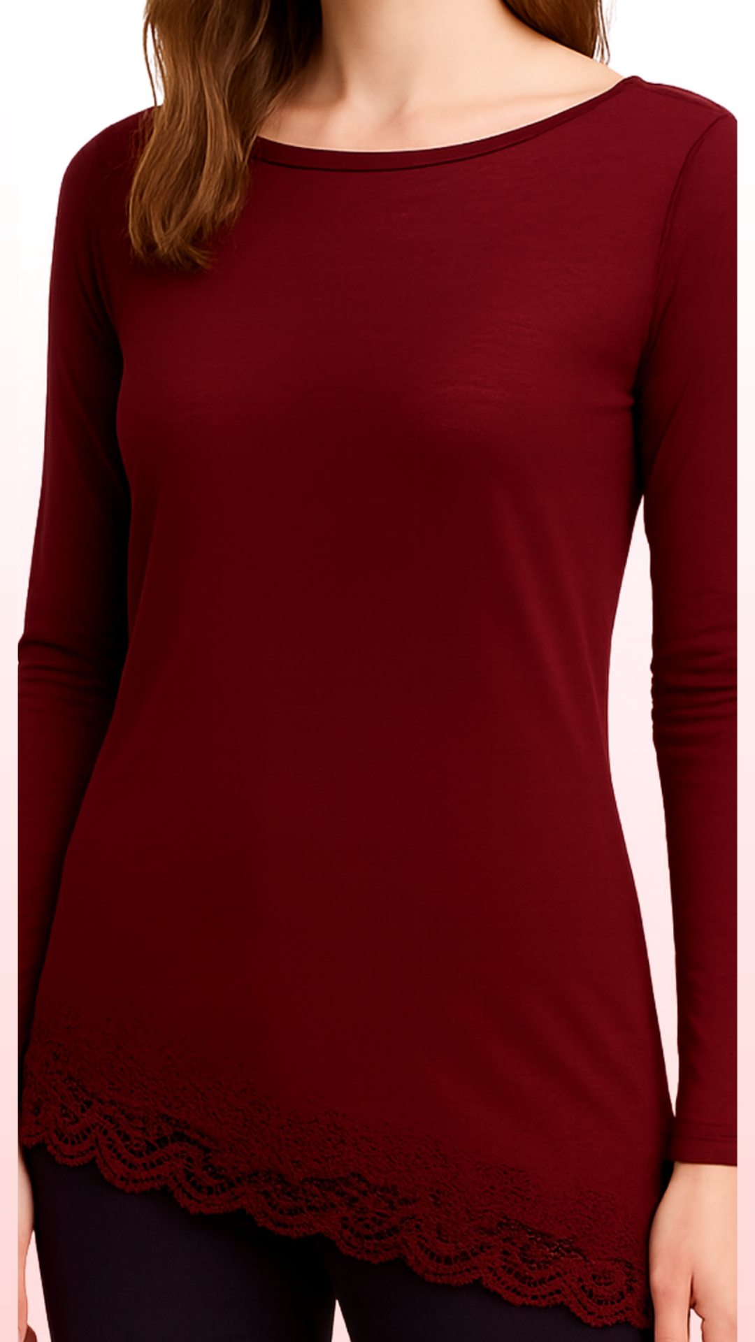 MONTREAL - MAGLIA ASIMMETRICA CON PIZZO