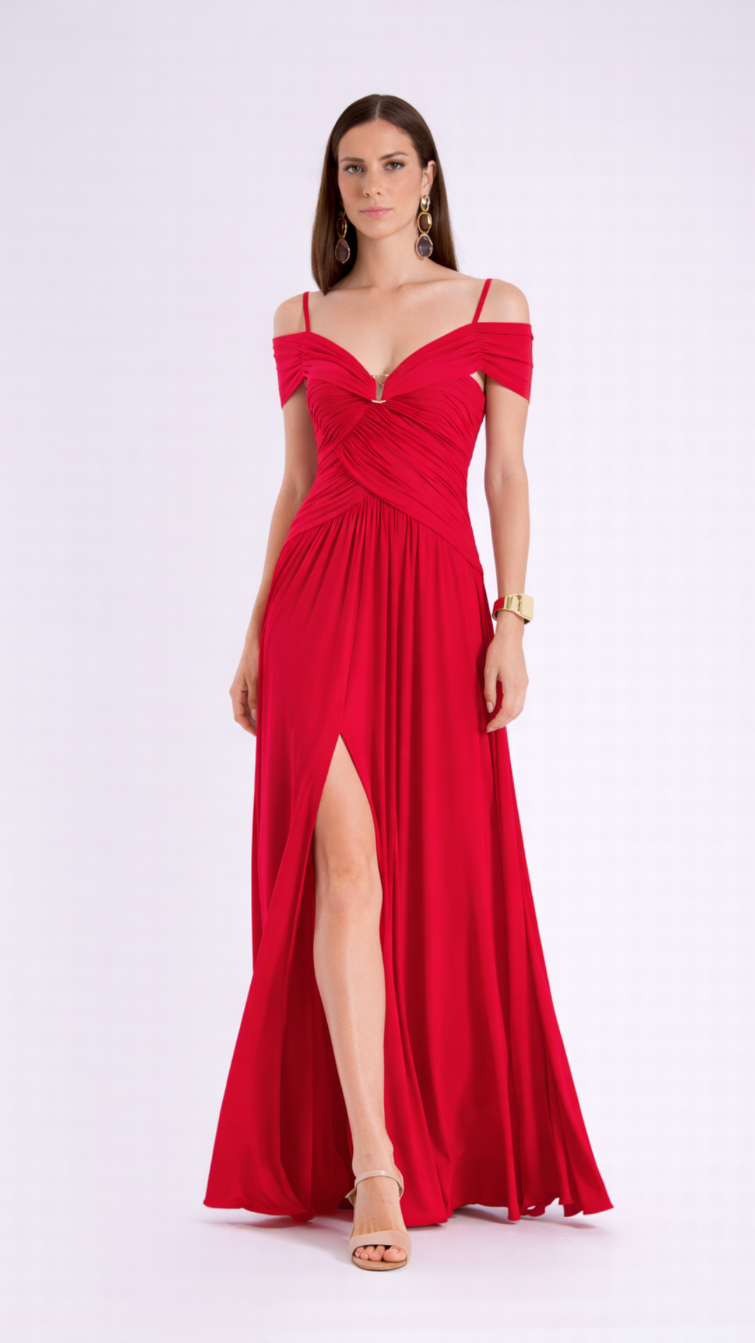 JOLLEI - ABITO FASCE DRAPPEGGIATE INCROCIATE