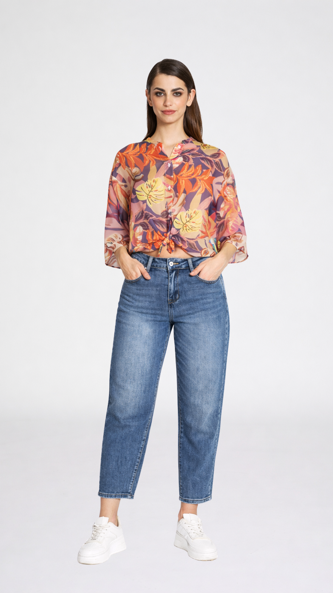 DIOCLEZIANO - PANTALONE DENIM BARREL