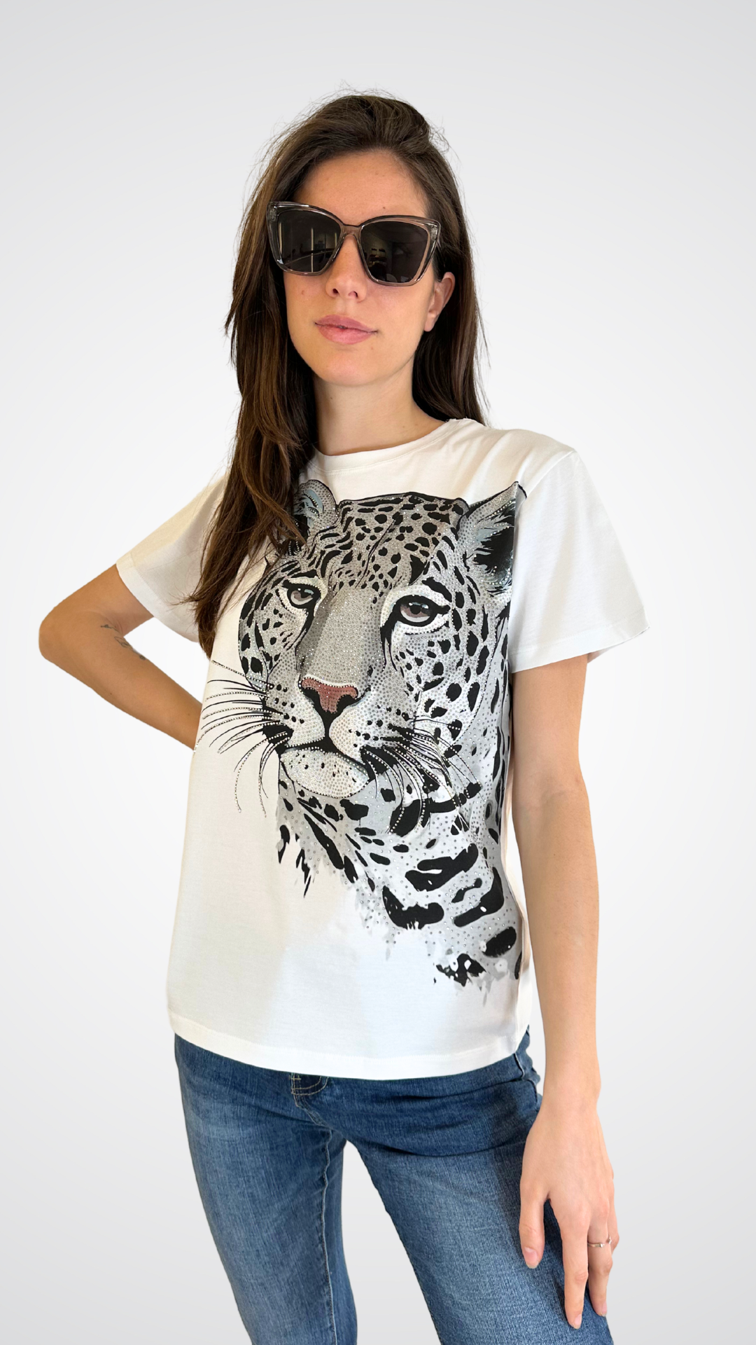 TRILLI - T-SHIRT STAMPA TIGRE