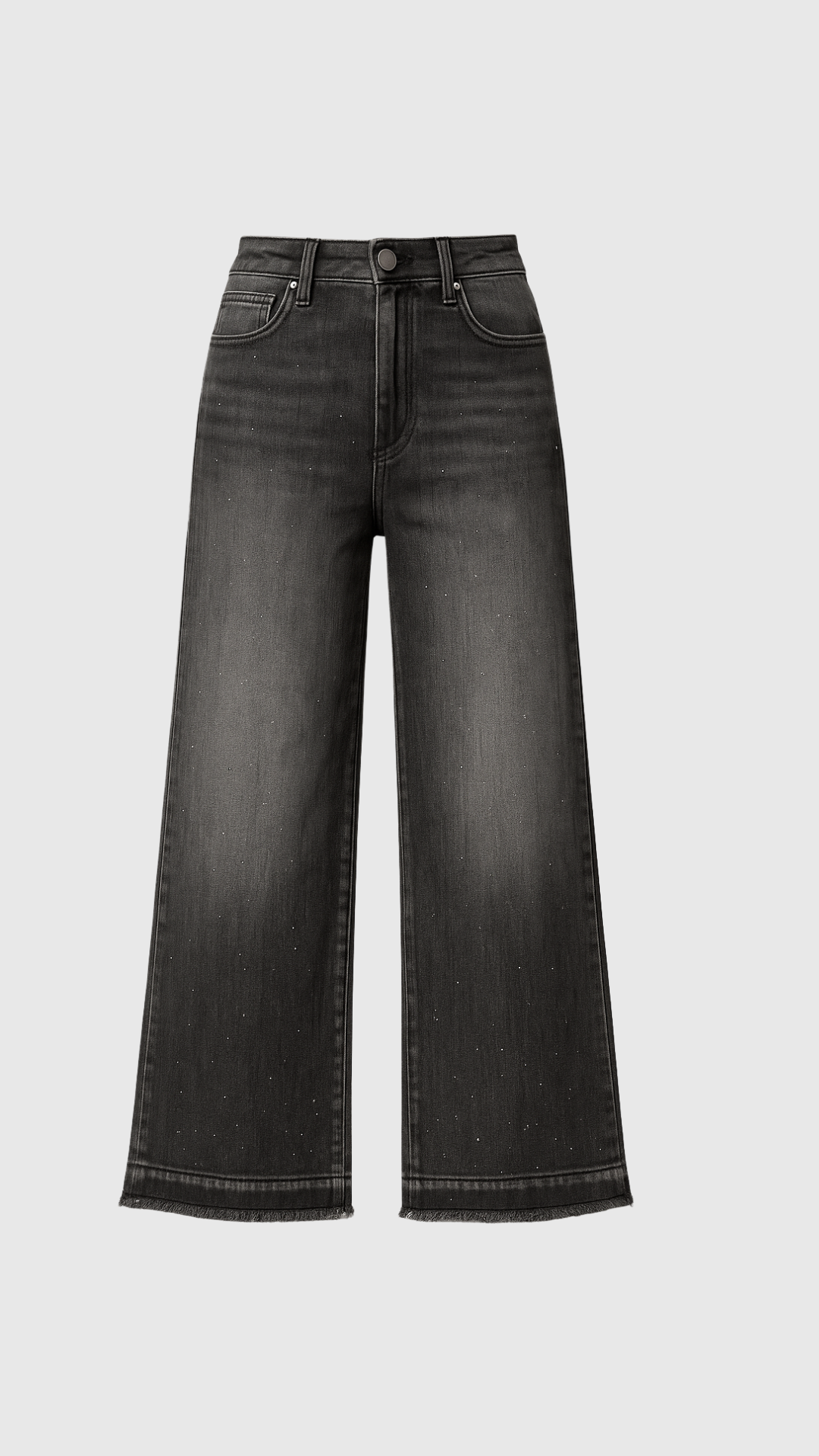 DAMIANO - PANTALONE SFRANGIATO STRASS