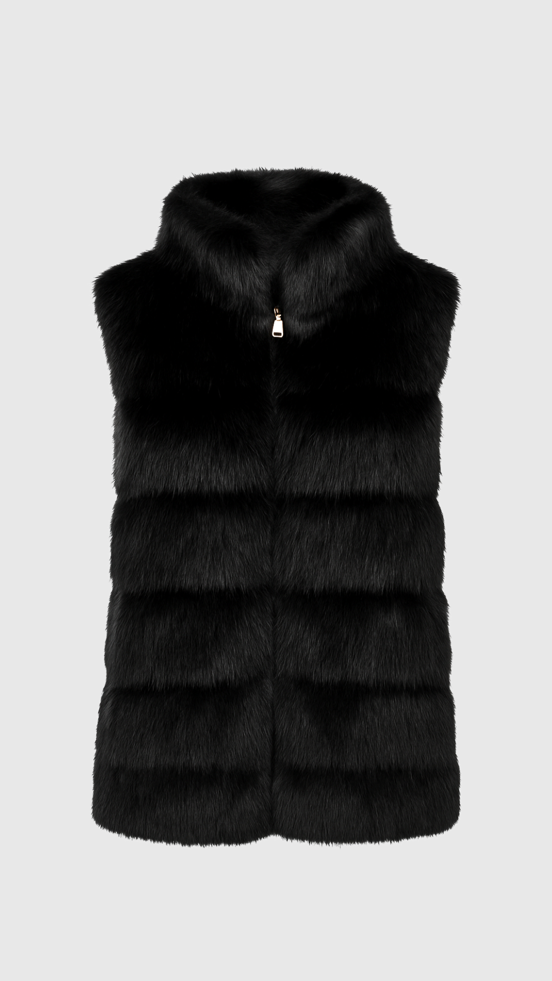 ELDA - GILET LUNGO ECOPELLICCIA