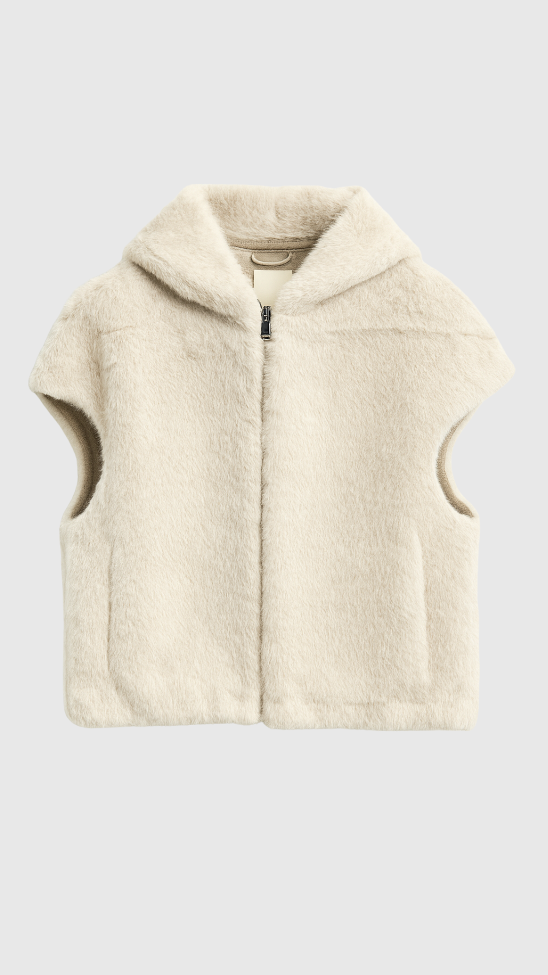 EMPA - GILET CON CAPPUCCIO ECOPELLICCIA