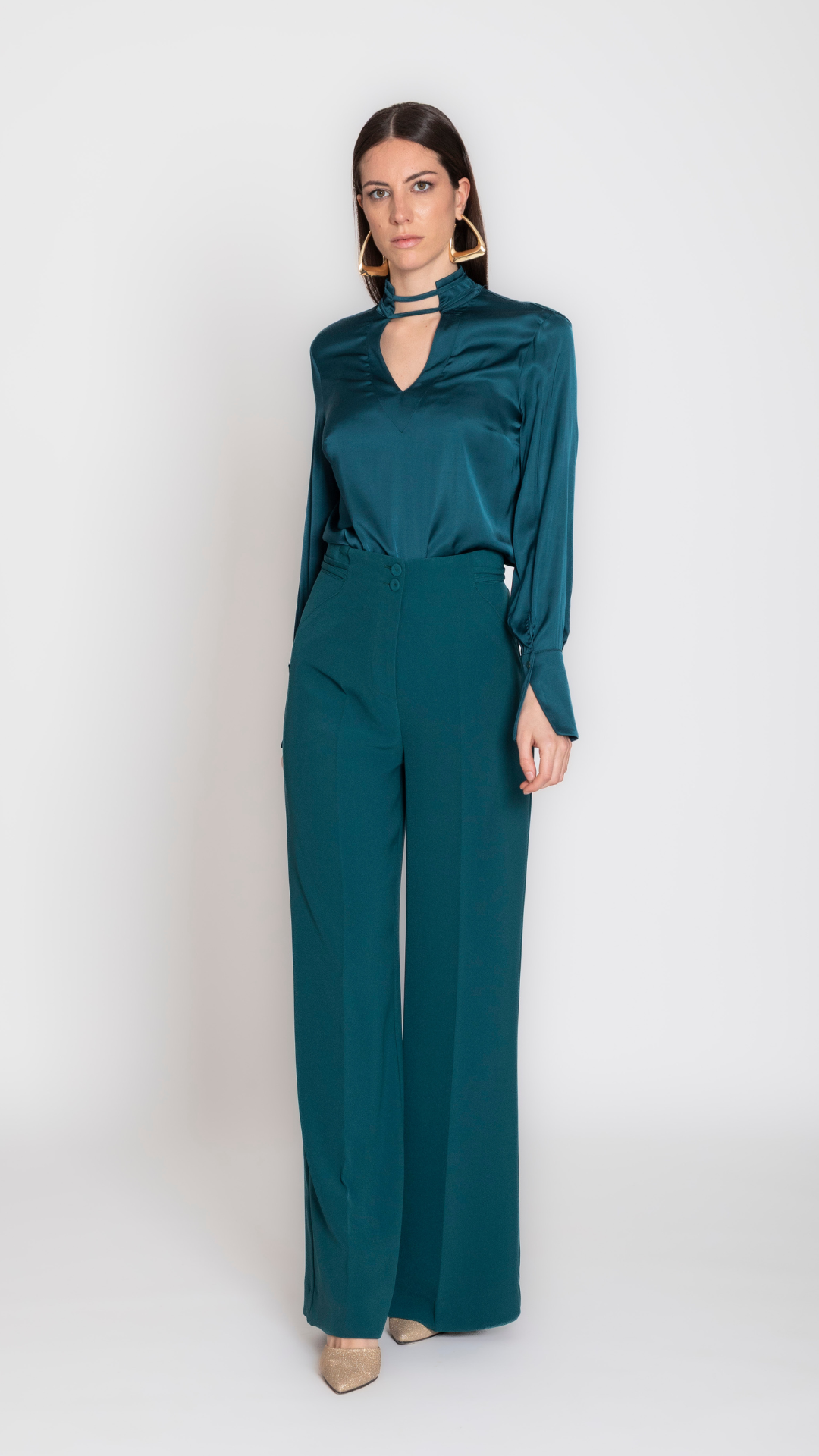 VAMP - CAMICIA CON BUDELLINI AL COLLO