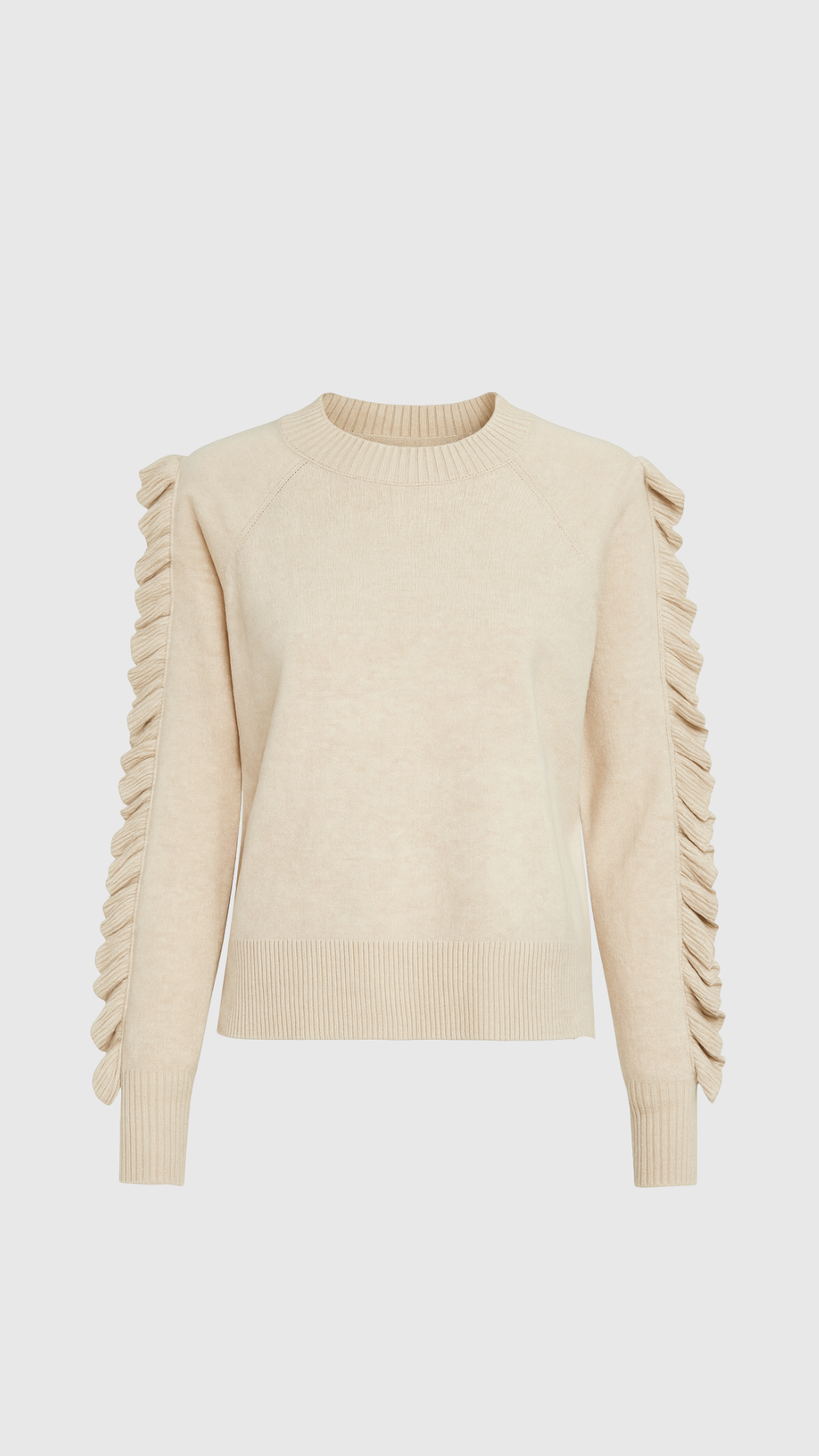 MURANO - MAGLIA SCATOLETTA CON ROUCHES SULLA MANICA