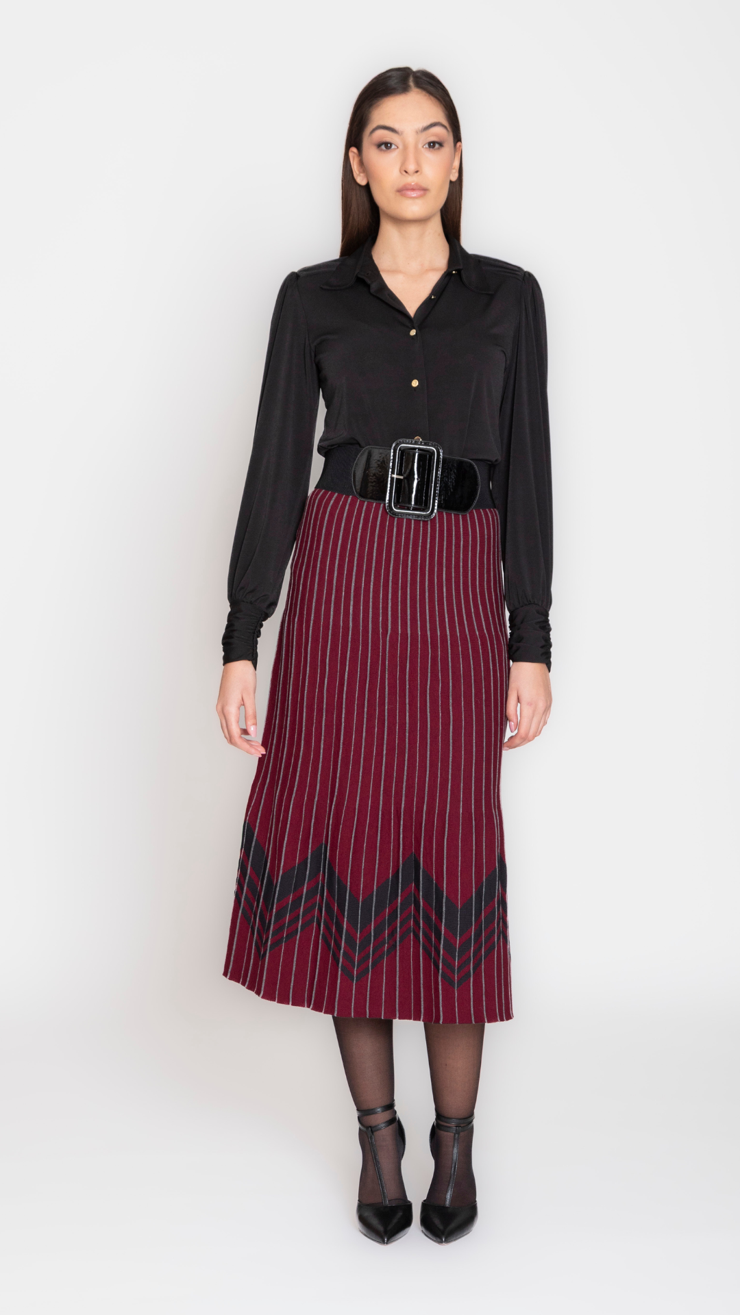 CERVELLO - GONNA EFFETTO PLISSE