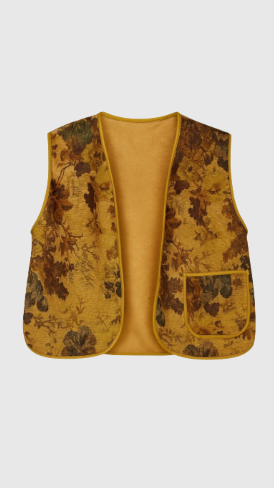 VILLANO - GILET VELLUTO STAMPATO