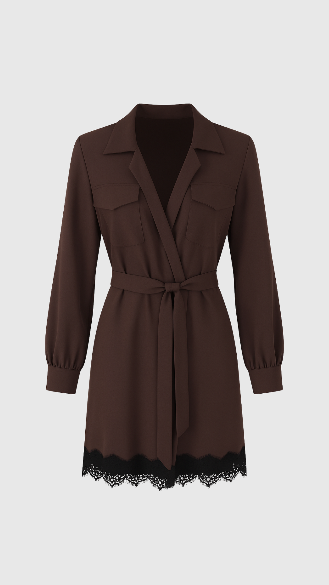 PLAFON - ABITO MANICA LUNGA CON PIZZO