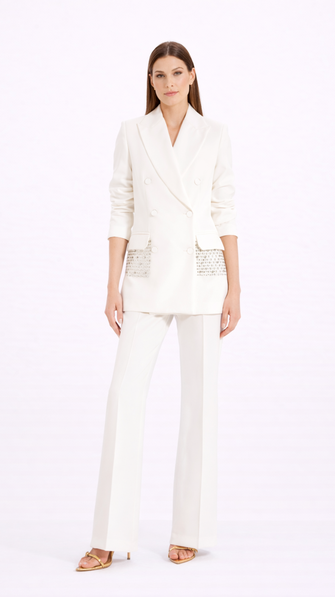 TERAPEUTA - GIACCA DOPPIO PETTO TASCA STRASS