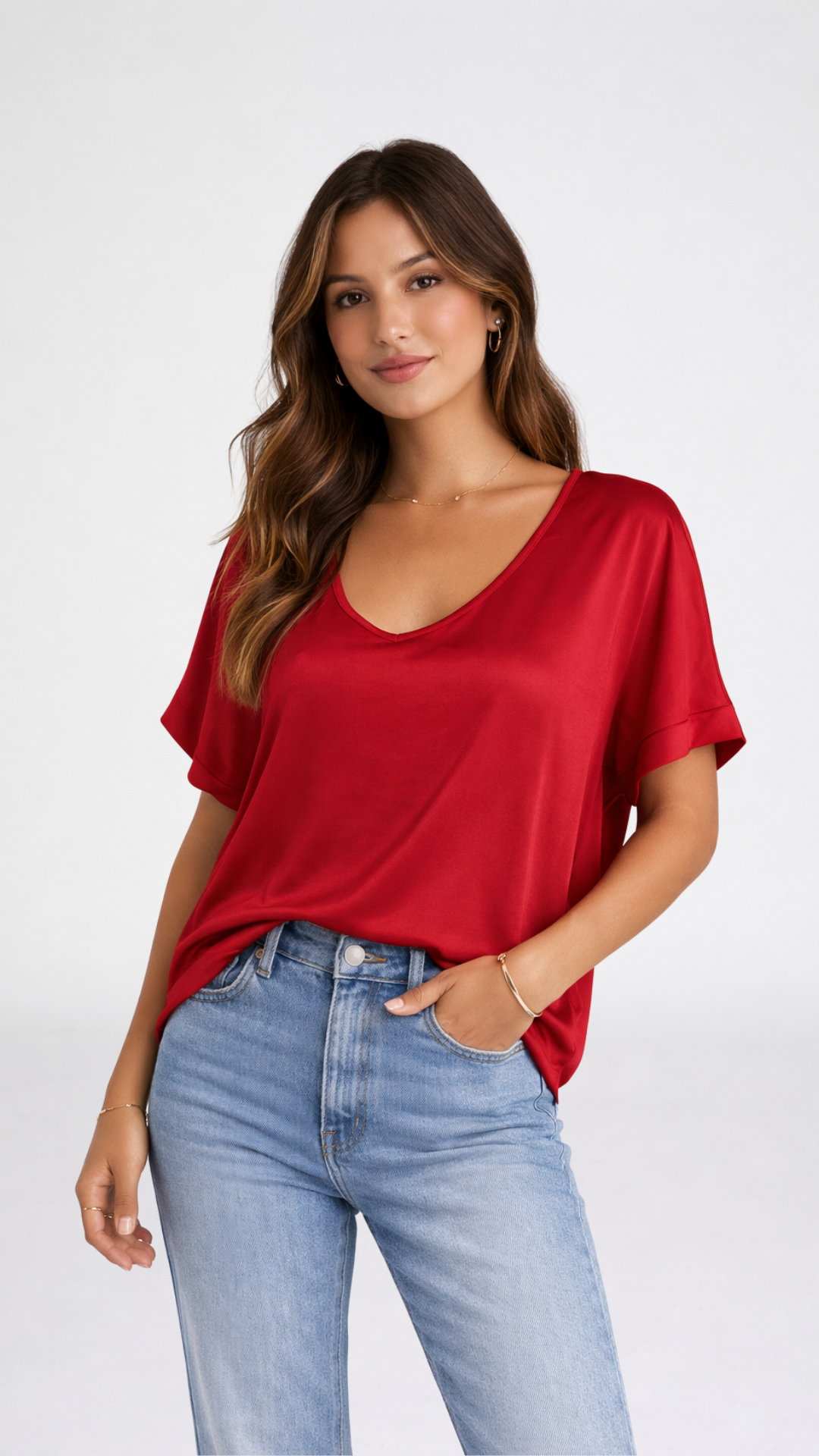 RETRO - BLUSA MANICA CORTA RASO