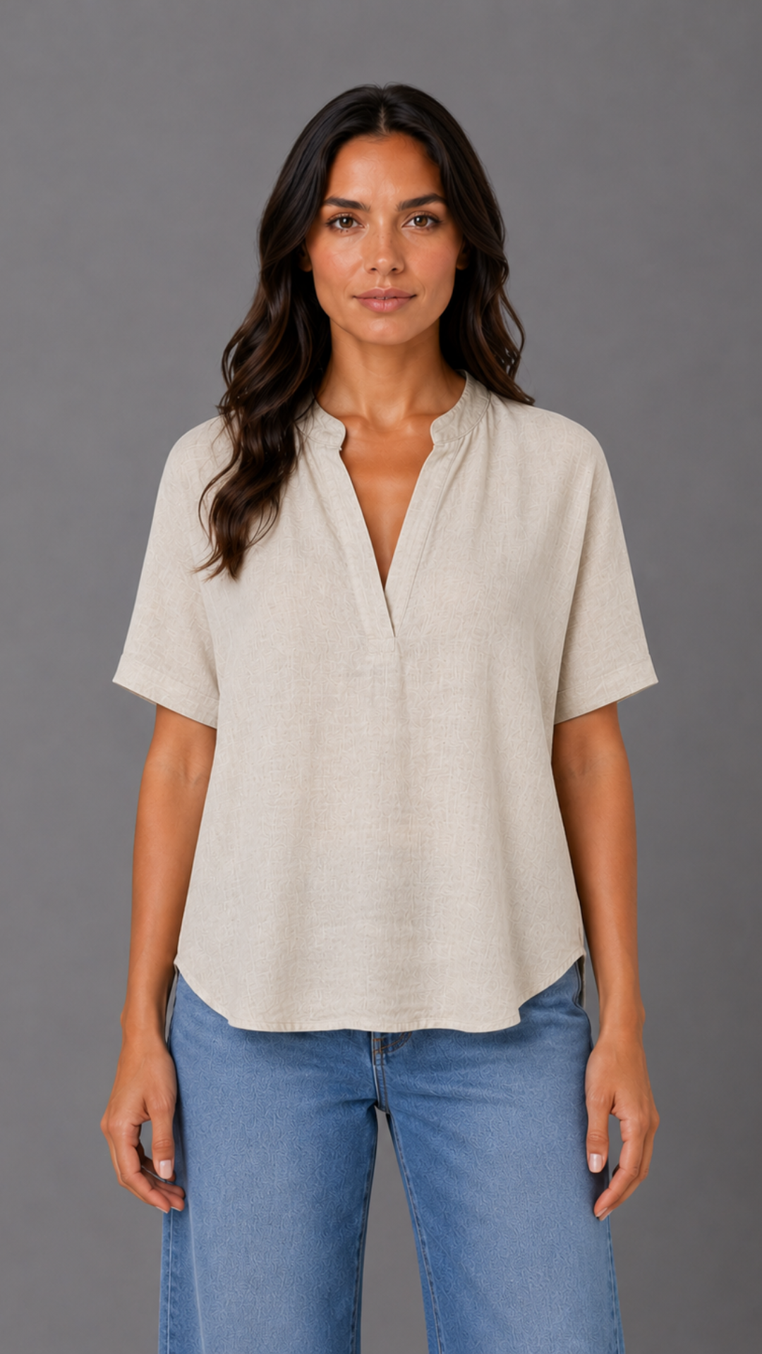 LIRA - BLUSA SCATOLETTA SC V LINO