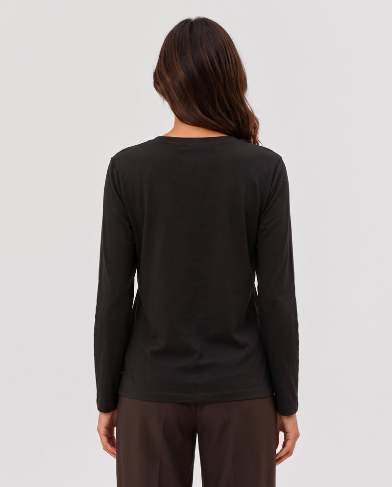 TADAN - T-SHIRT ML CON BORCHIE
