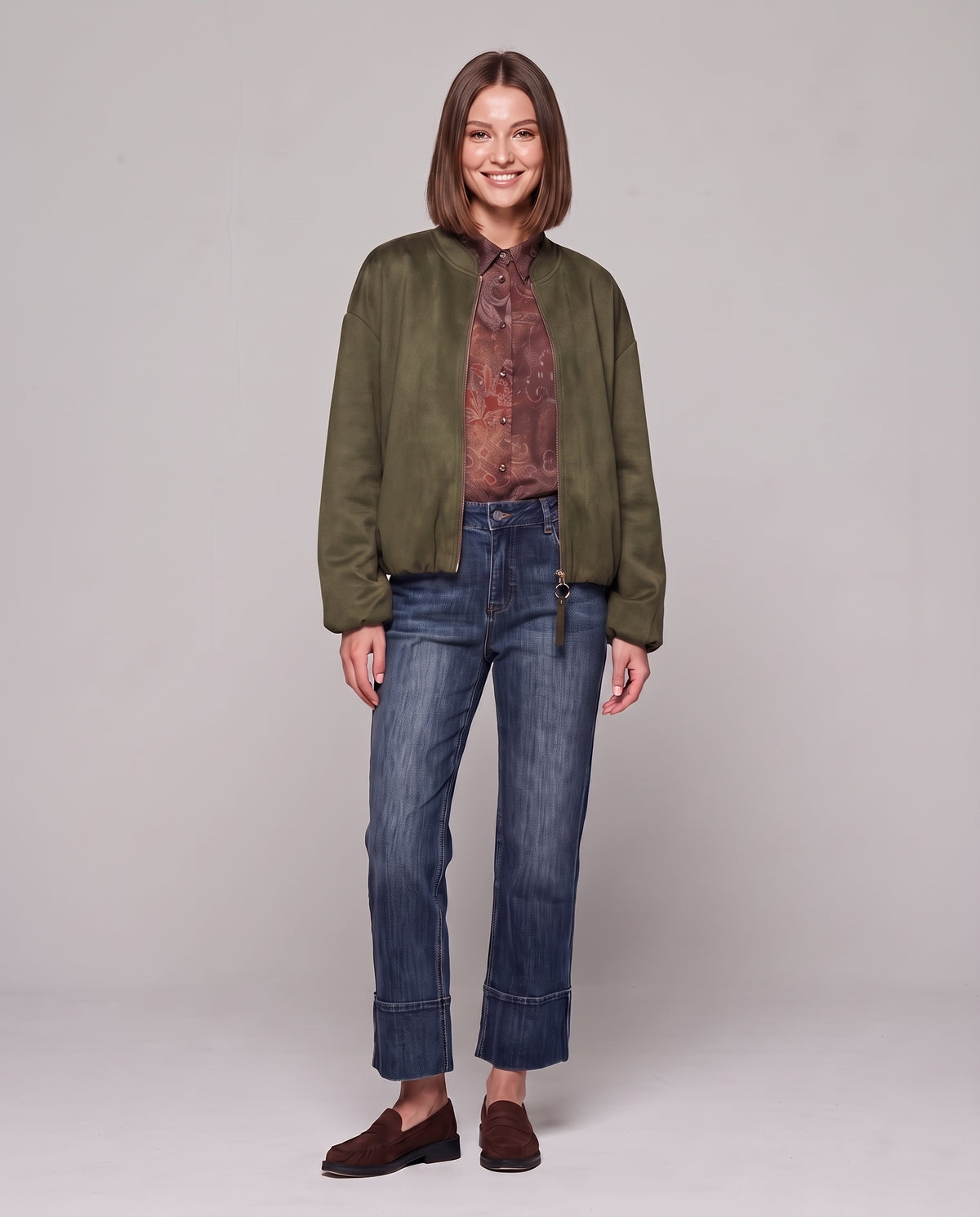GHERONE - BOMBER OVER CON ZIP