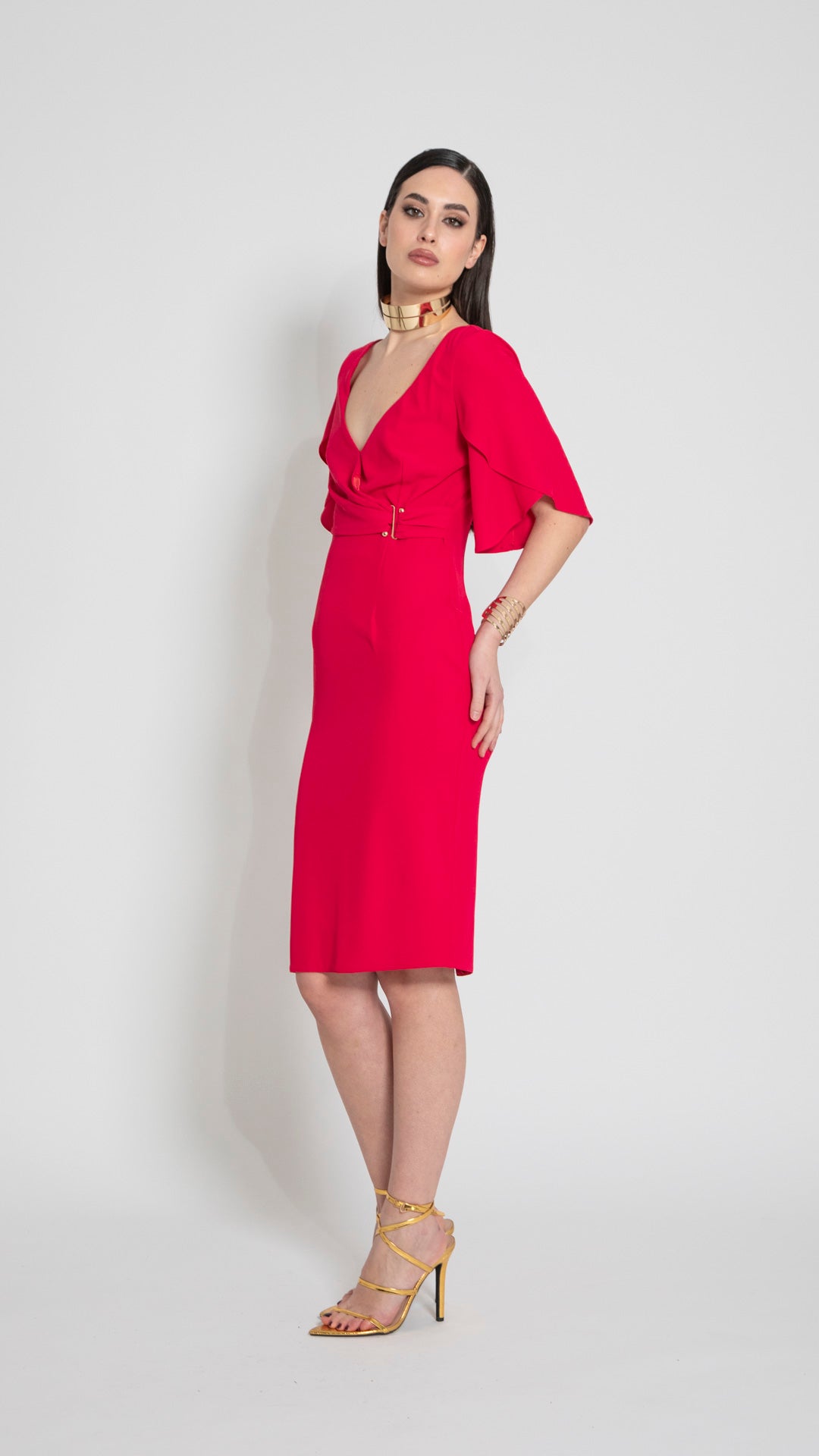 CEPPO - ABITO TUBINO CON MANICA PETALO