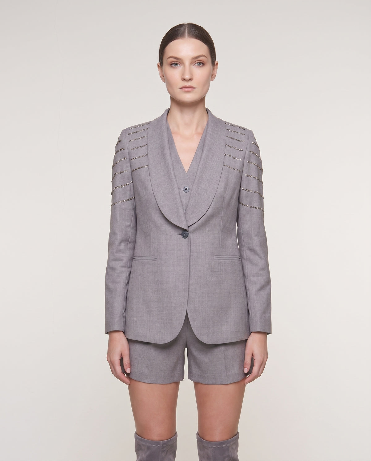 GOLEM - GIACCA CON STRASS SULLE SPALLE