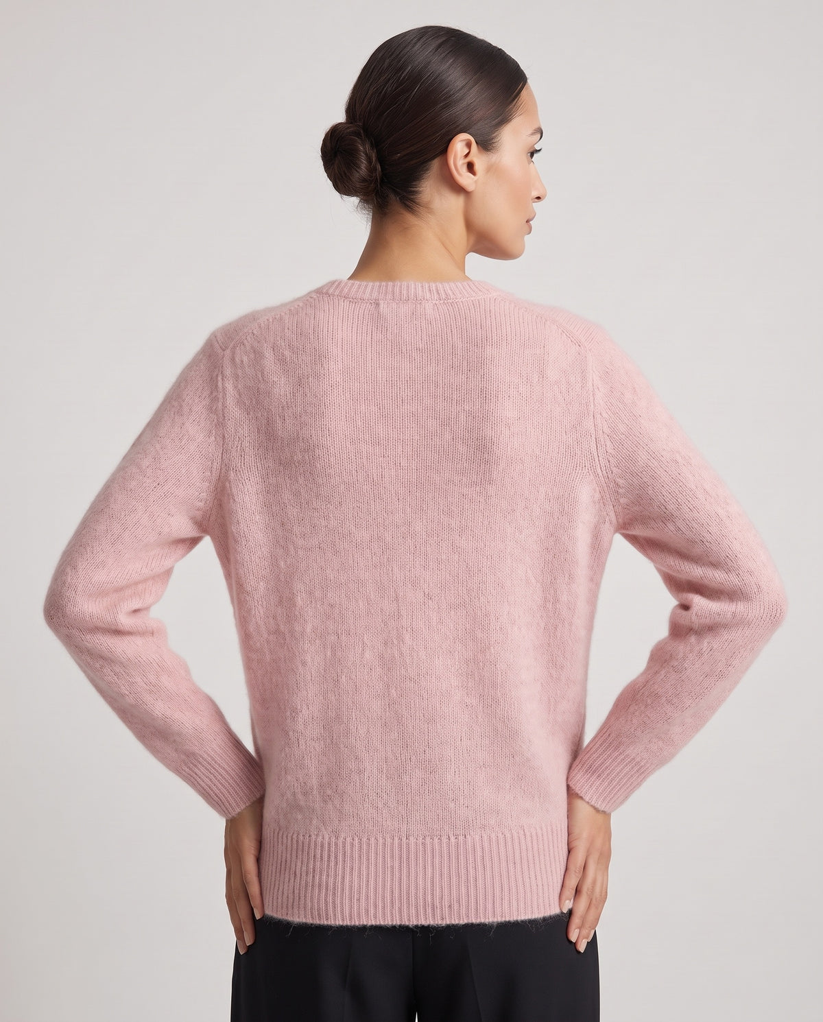 MORDENTE - MAGLIA SCOLLO V TRAFORATA