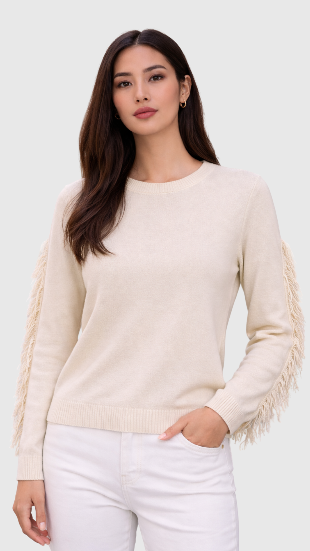 MURANO - MAGLIA SCATOLETTA CON ROUCHES SULLA MANICA