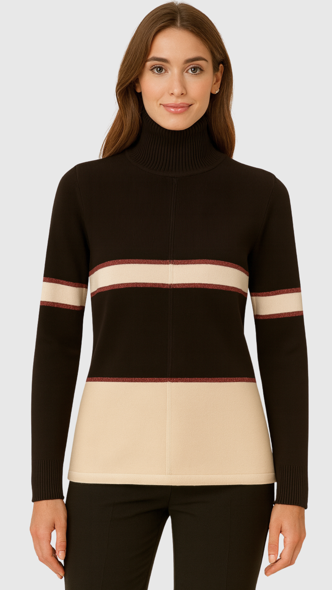 MOGGY - MAGLIA LUPETTO DUE COLORI