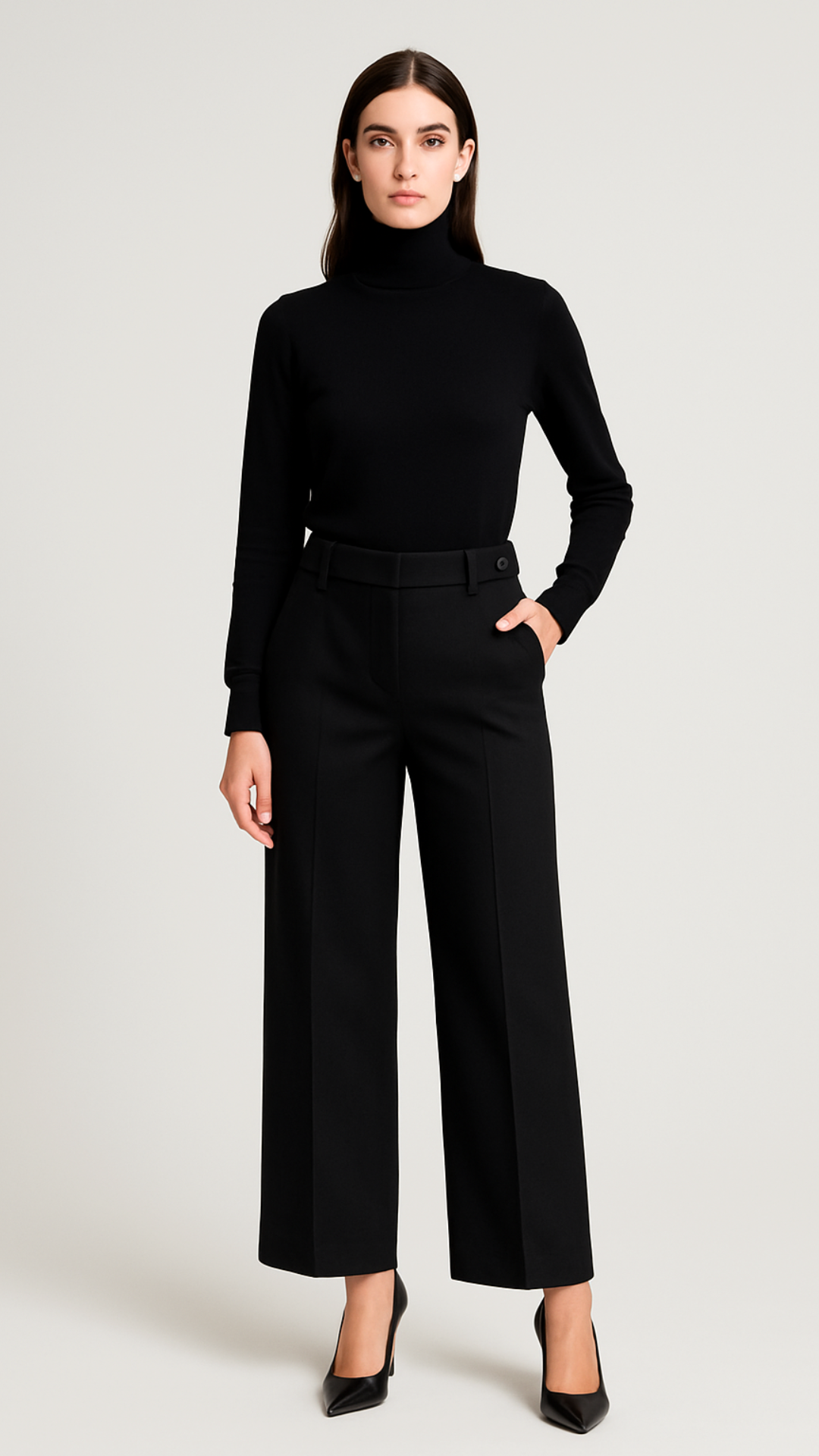 GOLIARDO - PANTALONE PALAZZO GABARDINA