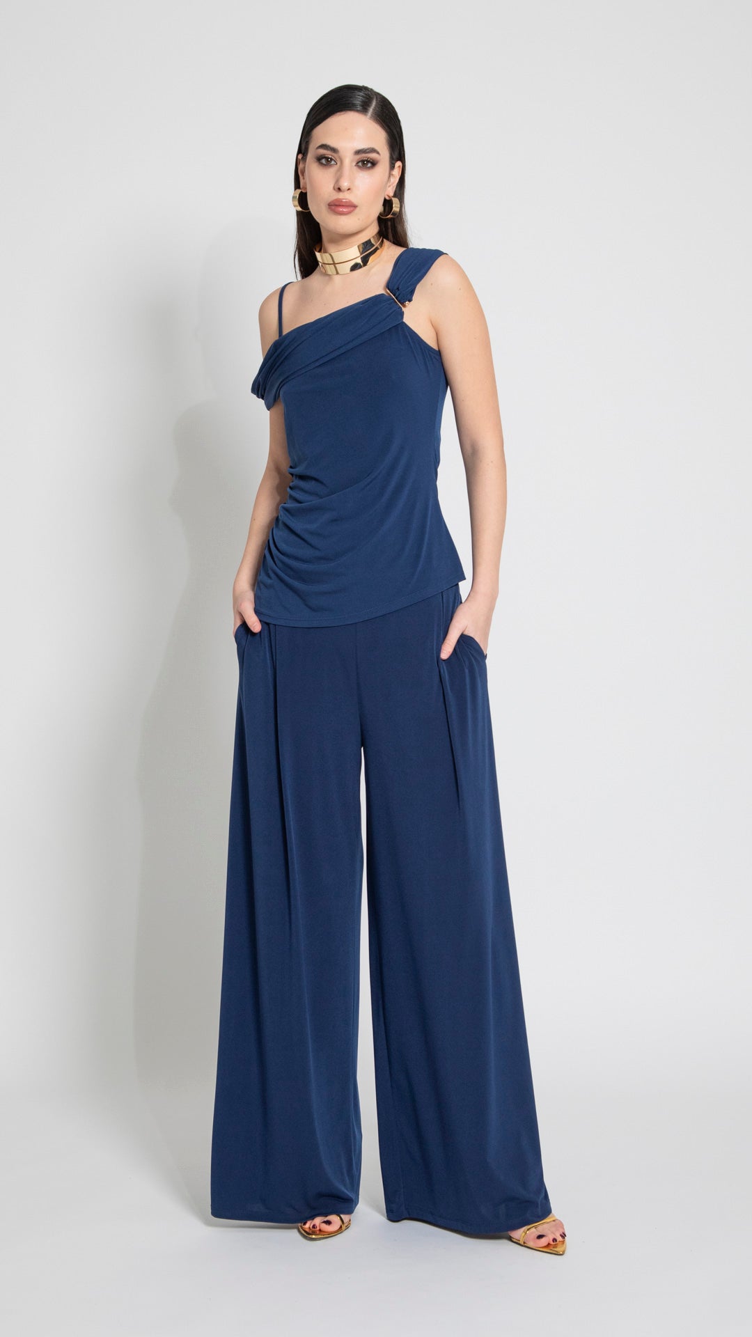 JATO - PANTALONE CON PENCE E ELASTICO